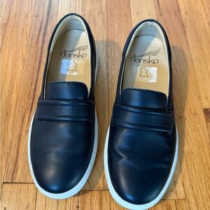 Dansko butter soft black Leather Slip-On Shoes